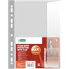 D.RECT Buste Trasparenti Anelli con Patta - 10 Pezzi Buste Perforate - Busta Forata per Documenti 100 µm/mic/micron Spessore: 0,10 mm, 238x334 mm, Cristallino