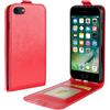 HualuBro Cover iPhone SE 2020, iPhone 8 Cover, iPhone 7 Cover, Flip Cover a Libro in PU Pelle Premium Portafoglio Magnetica Leather Case Custodia per iPhone SE 2 SE2 Cover (Rosso)