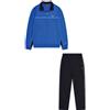 Champion Legacy Icons Sweatsuits-Light Powerblend Terry Full-Zip Tuta Sportiva, Blu Elettrico/Nero, S Uomo