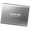 NECTROER 2TB External Portable USB3.1 External Portable Hard Disk for PC, Mac, Desktop, Chromebook(2TB, Silver-A)