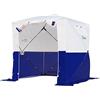 Goutime Gazebo da giardino,2×2M Padiglione da Impermeabile Pieghevole con 4 Pareti Laterali,Tenda Pop-Up Multifunzione,Tenda di montaggio,pieghevole,cantiere,campeggio con borsa (Bianco e blu)