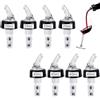 RAKUTE Versatori per Bottiglie 8 Pezzi, Automatico Misurato Versatore per Vino 2cl +4cl, Liquore Beccucci Bottiglie per Collo Bottigli 18-20 mm， Dosatore per Vino Rosso, Vino Bianco, Whisky, Acqua, Olio