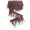 GORGECRAFT 2 m Piuma Frangia Piuma di Struzzo Abbigliamento da Donna Filo Accessori per Costumi 8~10 cm Piume Naturali Frangia Nastro per Abiti Cucito Decorazione Decorazione di Nozze, Burlywood