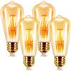 EXTRASTAR LED Lampadina Vintage Edison 6W E27 2200K Edison lampadina Vintage Retro Stile Lampadine Decorativo luce filamento della lampadina (4 pezzi)