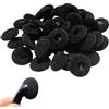 NyxSeat 40 spugne di ricambio per cuffie, cuscinetti auricolari, punte in spugna di ricambio, cuscinetti in schiuma per cuffie da 18 mm (nero)