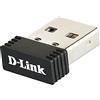 D-Link DWA-121 Adattatore USB, Wireless N 150 Micro, Nero/Antracite