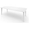 Allibert Tavolo Lima estensibile in resina 160/240x98x74 cm bianco da giardino esterno