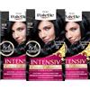 Palette Intensiv Creme Coloration 1-1/909 blu e nero livello 3 (3 x 115 ml), colore permanente per capelli fino a 8 settimane di lucentezza intensa e copertura del 100% grigio