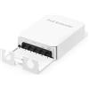 Binardat Switch PoE Passthrough da esterno, 1 PoE in 4 PoE Out Extender, IEEE802.3af/at/bt PoE Powered 90W, 100Mbps Ethernet, montaggio a parete impermeabile Plug and Play