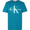 Calvin Klein Jeans Monogram SS T-Shirt IU0IU00460 Magliette a Maniche Corte, Nero (CK Black), 16 Anni Unisex-Bambini e Ragazzi