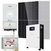 V-TAC SOLAR KIT FOTOVOLTAICO 4,92KW MONOFASE TIER1 INVERTER DEYE V-TAC 5KW ACCUMULO 10,2KW VT-410KIT-492-5-10-LEDKIT410T-5-10-GREY