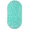 Relaxdays Tappetino per Vasca da Bagno, Effetto Pietre, LxP: 68x35,5 cm, Antiscivolo con Ventose, Lavabile, Verde