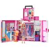 Barbie- Armadio dei Sogni Playset con bambola bionda, largo più di 60cm, 15+are