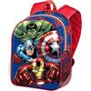 Marvel Avengers Go On-Zaino 3D Piccolo, Blu, 26 x 31 cm, Capacità 8.5 L