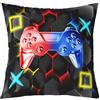 Homemissing Set di biancheria da letto per bambini con copripiumino e console di gioco per bambini, motivo geometrico esagonale, morbido, 2 pezzi, per letto singolo