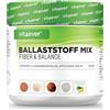 vit4ever Mix di Fibre in Polvere 400 g - Formula Fiber & Balance - Vegano | Alto contenuto di Fibre Alimentari - Bucce di Psyllium (Purezza 99%) - Inulina (Prebiotico) - Semi di Lino - Fibra di Mela