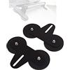 PICAA Staffe di Montaggio 2pcs per Barra Luminosa a LED con Base Magnetica, Parabrezza Staffa di Montaggio Potente Supporto a Ventosa Supporto da tetto per Lavoro a LED (Staffa magnetica-A)