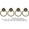 QUARKZMAN 4pz Rotondo cerchio Tiri, Cassetti Pomelli Bronzo Cerchio Cassetto Maniglie Singolo Foro per Cassettone Armadio Armadio