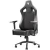itek Gaming Chair SCOUT PM30 - PVCe Tessuto, Braccioli 4D, Nero Nero