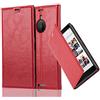 Cadorabo Custodia Libro per Nokia Lumia 1520 in ROSSO MELA - con Vani di Carte, Funzione Stand e Chiusura Magnetica - Portafoglio Cover Case Wallet Book Etui Protezione