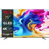 TCL Serie C64 4K QLED 75" 75C645 Dolby Vision/Atmos Google TV 2023