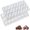 Guanici Trasparente Stampo per Cioccolato Riutilizzabile Cioccolatini Stampo Sicuro Cioccolatini Stampo Stampini per Cioccolato Trasparente Per la preparazione di cioccolato, dessert, caramelle (2 pezzi)