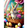 CEOVR Diamond Painting Kit Completo Pasqua 5D Diamond Painting,Diamond Painting Adulto Coniglietto,30x40 cm Pittura Diamante,Animale Painting Diamond 5D per Decorazioni Casa
