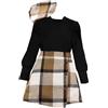 Generic Bambini Ragazze Ragazze Manica Lunga A Coste Gonna Solida Con Cappello Vestito Set Top Camicetta Abito Da Sposa Ragazze Bambini Vestito Da Principessa Belli Abiti Per, a, 9 anni