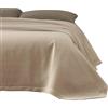 zer0bed Zerobed, Copriletto Jacquard Matrimoniale In Cotone, Trama Lingotto, Trapuntino primaverile leggero, 100% Cotone, Tinta Unita, Tortora