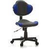 HJH Office 633000 Sedia girevole per bambini KIDDY GTI-2 grigio/blu sedia da scrivania per bambini ergonomica, regolabile in altezza, sedia per ragazzi
