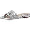 Tamaris Damen 1-27122-42, Mocassini Donna, Argento, 37 EU