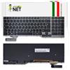 new net - Tastiera Compatibile con Fujitsu LifeBook E554, E556, E557, E753, E754, E756 [Frame Nero - Retroilluminata - Layout ITA]