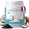 Museau & Co Carbone Vegetale Attivo 100% Puro 100g per Cani e Gatti | Gonfiore, Gas & Disturbi Digestivi | Detox Intestinale Naturale | Con Cucchiaio Dosatore 1,5g | Museau & Co