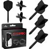 Mission Darts Force 90 | Sistema Integrato di Alette e Steli per Freccette in Precisione Modellate, Confezione da 3 Alette e Steli per Freccette Professionali Altamente Durevoli | Standard No.6