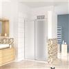 GENERIC Box Doccia Per Nicchia Porta Scorrevole Ingresso Destro Vetro 8 mm Temperato Satinato Opaco Anticalcare 120x195 cm