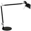 Artemide TOLOMEO MINI tavolo con base halo NERO