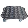 Louis Moulin Base con Ruote quadrate in Alluminio 34 x 34 x 7,5 cm 8038