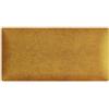 postergaleria Pannelli decorativi per pareti 3D 15 x 30 cm imbottito Giallo - per una facile installazione, in tessuto velour - testiera per camera da letto, decorazione del soggiorno