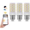 I-SHUNFA Lampadina LED Smart E27, compatibile con Alexa/Google Home, AC 230 V, dimmerabile, 2700 K-6500 K, luminosità regolabile 1%-100%, 6,3-7 W, 670 lm-800 lm, Smart Home LED pannocchie (confezione da 3)