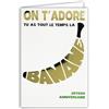AFIE 69-9023 - Carta felice anno fruttato, con banana gialla dorata brillante e busta 12 x 17,5 cm, con scritta Sorridere e frutto esotico tropicale