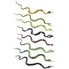 com-four® Set di Serpenti in Gomma da 8 Pezzi - Piccolo Serpente Realistico, Cobra, vipera aspide, vipera, Rettile in plastica - ca. 34 cm di Lunghezza [la Selezione Varia] (08 Pezzi - Colorati)