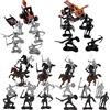 Fycooler 45 pezzi Giocattoli Cavaliere e Cavalli Soldati Giocattoli Soldati dell'Esercito Figure d'Azione, Figure Giocattoli Soldati di Cavalleria Medievale per Bambini che Imparano la Guerra Storica