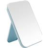 DVHOK Specchio da tavolo e portatile da 20,3 cm, da tavolo e da appendere alla parete, specchio quadrato a doppio uso, colore: blu