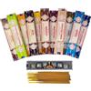 Rushant Satya Bastoncini di incenso Nag Champa, Superhit, Namaste, Reiki, Meditazione, Opium, Positive Vibes, Karma, Ayurveda tradizionale, Guarigione spirituale, Champa, Oodh, 15 grammi x 12 confezioni