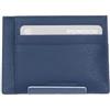 PIQUADRO Akron Porta carte di credito in pelle ad uno scomparto e schermatura RFID