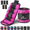 Sportneer Peso Caviglia, Pesi Regolabili da 0,45 a 3,15 kg (1 Paio) / 0,23 a 1,6 kg Peso Polso Durevole per Fitness, Esercizio Fisico, Passeggiate, Jogging, Ginnastica, Aerobica, Palestra, Viola