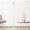 BEPER P201UTP402 Lampada da terra con altezza regolabile, Lampada da scrivania 2,3W, Lampada ricaricabile cavo USB type-C, 3 tonalità di Luce, Bianco
