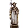 DRW Figura Santiago Apostolo Resina dipinta a mano Tonalità Crema 13 cm