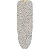 Joseph Joseph Copriasse da Stiro Standard 135 x 45 cm, 100% Cotone, con Tappetino in Silicone Resistente al Calore, Compatibile con Glide Max, Beige/Nero