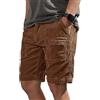 Oanviso Pantaloncini da Uomo in Velluto a Coste alla Moda retrò Corduroy Shorts Classica Estivo Pantaloni Corti Casual Pantaloncini per Sport All'aperto, Interni, Casual, Activewear C Cachi XXL
